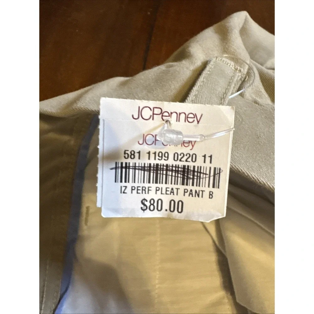 IZOD Big & Tall 50x30 Dress Pants‎ Double Pleat Stretch Khaki NWT SportFlex